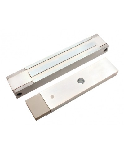 Электромагнитный замок с датчиком состояния двери ALeko ALM-400P (24В серый) в Орле Электромагнитные замки Pintop.ru