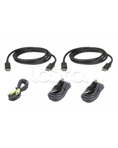 Комплект кабелей USB, DisplayPort, Dual Display для защищенного KVM-переключателя (1.8м) ATEN 2L-7D02UDPX5 в Орле Видеоусилители, Модуляторы, Делители Pintop.ru