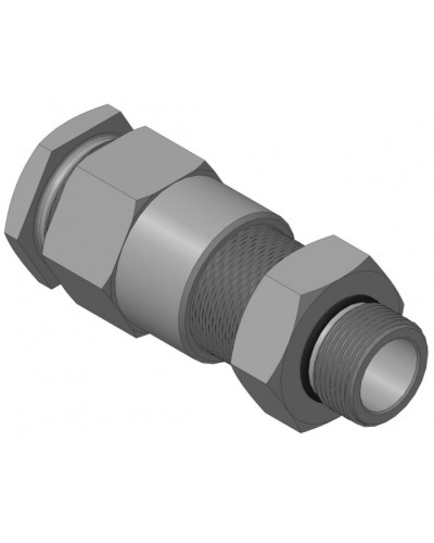 Кабельный ввод для бронированного кабеля с двойным уплотнением резьбой G3/4, внешним диаметром кабеля D=18-22 мм и проходным диаметром кабеля d=8-12 мм Спектрон КВБ-22/12-2У-М-G3/4 в Орле Аксессуары для кабель-канала Pintop.ru