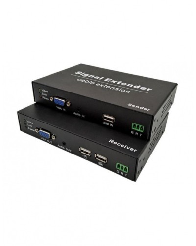 NST NS-HDU-VGA-KVM-AR KVM VGA+USB удлинитель по витой паре с поддержкой Audio, RS232 до 120м в Орле Системы видеонаблюдения Pintop.ru