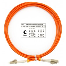Шнур оптический duplex LC-LC 62,5/125 mm 3м LSZH Cabeus FOP-62-LC-LC-3m