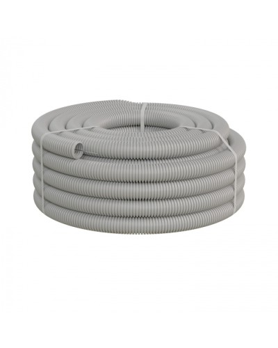 Труба ПНД-FRUF гофрир. тяжелая, с зондом, без галогена, трудногорючая, атмосферостойкая,цвет серый, диам. 40мм (20м) Экопласт (21140HFR-UF) в Орле Труба гофрированная Pintop.ru