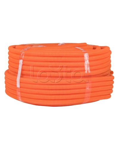 Труба гофр. ПНД тяжелая с протяжкой d20 мм (100 м) оранжевая EKF-Plast (tpnd-20-to) в Орле Труба гофрированная Pintop.ru