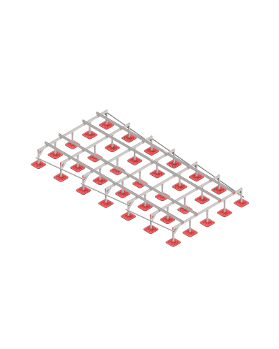 Опорная конструкция для установки оборудования TECHNORAPTOR FOOT 3000х6000 тип 2 HD КМ-профиль (KM-TR-F-SSEI-3000-6000-2 HD) в Орле Системы видеонаблюдения Pintop.ru
