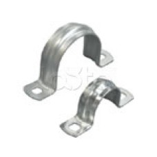 Скоба оцинкованная с двумя отверстиями для трубы D32мм, м.о.8,5-6,0мм (1уп=50шт) Экопласт (43632P-50)