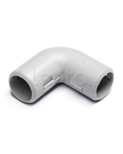 Угол 90° (из двух частей) для труб D20 мм (цвет чёрный) Экопласт 41220-BL в Орле Аксессуары для труб (ОКЛ) Экопласт Pintop.ru