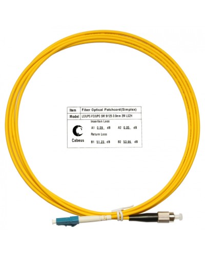 Шнур оптический simplex LC-FC 9/125 sm 2м LSZH Cabeus FOP(s)-9-LC-FC-2m в Орле Патч-корды оптические Pintop.ru