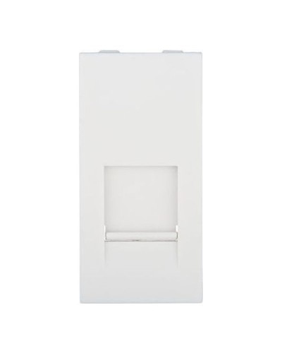 Накладка для розетки телефонной, компьютерной RJ, 45х22,5 мм (белый) LK45 Экопласт (853104) в Орле Аксессуары для кабель-канала Pintop.ru