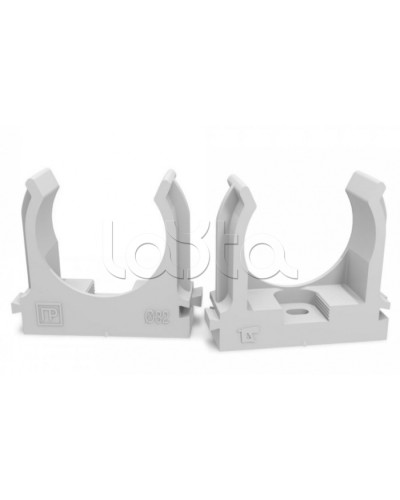 Крепеж-клипса для труб для монтажного пистолета серая в п/э д32 (25шт/500шт уп/кор) Промрукав (PR13.0122) в Орле Держатели, клипсы, скобы Pintop.ru