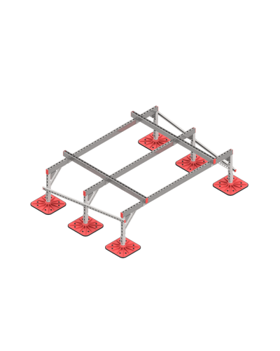 Опорная конструкция для установки оборудования TECHNORAPTOR FOOT 2000х1500 тип 1 HD КМ-профиль (KM-TR-F-SSEI-2000-1500-1 HD) в Орле Системы видеонаблюдения Pintop.ru