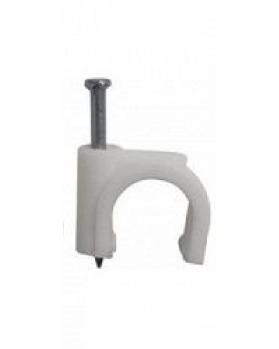 Скоба пластиковая с гвоздем (клипса), макс. Диаметр Hyperline (GC-1C) в Орле Держатели, клипсы, скобы Pintop.ru