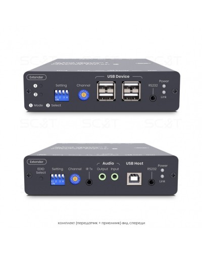 HDMI KVM удлинитель сигнала HDMI SC&T HKM01-4K6G в Орле Видеоусилители, Модуляторы, Делители Pintop.ru