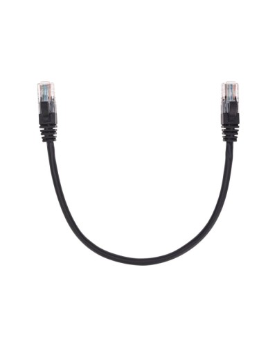 Патч-корд U/UTP, CAT 5e, RJ45-RJ45, 26AWG, LSZH, черный, 0,3м REXANT 02-0102-03 в Орле Патчкорды (медные) Pintop.ru