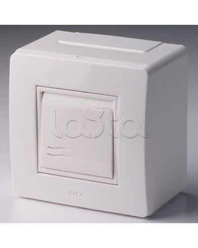 Коробка в сборе с выключателем, белая DKC 10002 в Орле Аксессуары для кабель-канала Pintop.ru