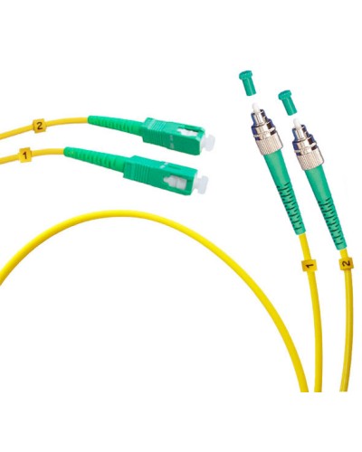 Шнур оптический duplex FC/APC-SC/APC 9/125 sm 1м LSZH Cabeus FOP(d)-9-FC/APC-SC/APC-1m в Орле Патч-корды оптические Pintop.ru