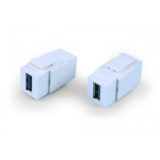 Вставка формата Keystone Jack Hyperline (KJ1-USB-A3-WH)
