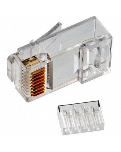 Коннектор RJ45 UTP 8P8C TWT (TWT-PL45-8P8C-V) в Орле Коннекторы и разъемы Pintop.ru