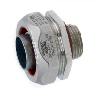 Взрывозащищенная Ex e муфта металлорукав-коробка. DN20 мм. M20х1,5.Никелированная латунь. IP66/6 (EX6014-2020)