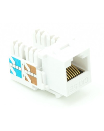 Модуль-вставка типа Keystone, Кат.5e (Класс D), 100МГц, RJ45/8P8C, 110/KRONE, T568A/B, неэкранированный, белый, уп-ка 10шт. NETLAN EC-UKJ-UD2-WT-10 в Орле Коннекторы Pintop.ru