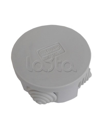 Коробка распределительная о/п с крышкой D65х35 мм, 4 вых. Экопласт 44004-1 в Орле Распределительные коробки Pintop.ru