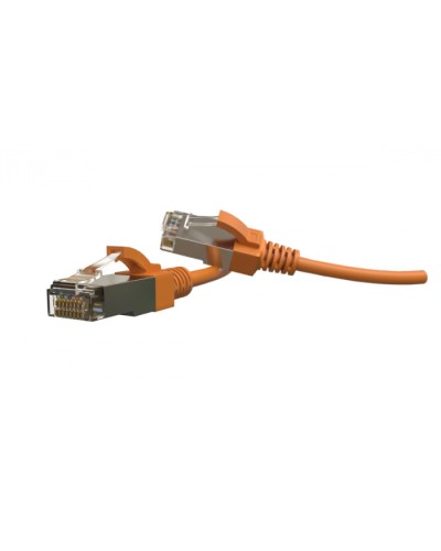 Патч-корд S/FTP Hyperline (PC-LPT-SFTP-RJ45-RJ45-C6-3M-LSZH-OR) в Орле Патчкорды (медные) Pintop.ru