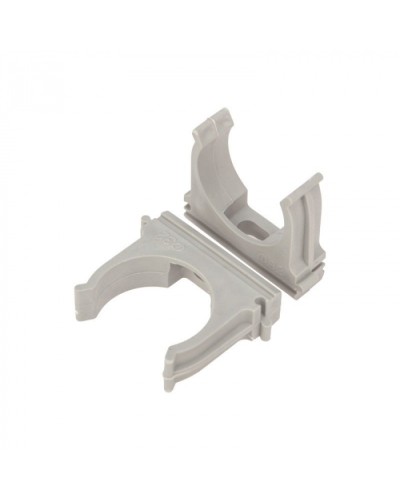 Крепеж-клипса для труб д.32мм, цвет серый Cabeus (CF32-GY) в Орле Держатели, клипсы, скобы Pintop.ru