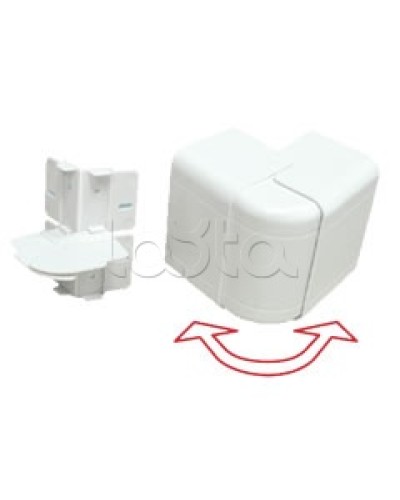 Угол внешний изменяемый 100х40 с задней стенкой и разделителем для кабель-канала серии ARC-LAN, огнестойкость E15-E110 Экопласт 576214-E110 в Орле Аксессуары для кабель-канала Pintop.ru