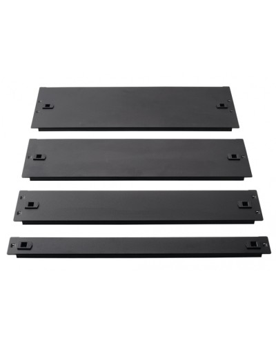 Фальш-панель металлическая 19 4U, быстросъемная, черная LANMASTER LAN-DC-TLMFP-4U в Орле Аксессуары для стоек и шкафов Pintop.ru