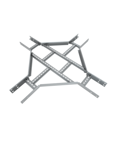 Х-разветвитель лестничный 80х200х1,2 мм Быстрый монтаж HD85 КМ-профиль (LXDS80-200-1.2 HD85) в Орле Аксессуары для лотков Pintop.ru