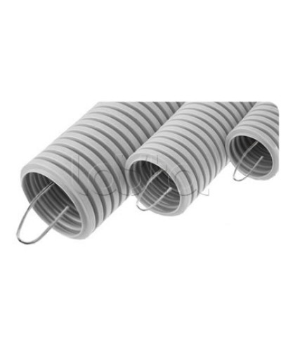 NR110 Усиленная двустен. труба ПНД гибкая, тип 750, SN16, с зондом, D110мм (50м) красный Экопласт (821110) в Орле Труба гофрированная Pintop.ru