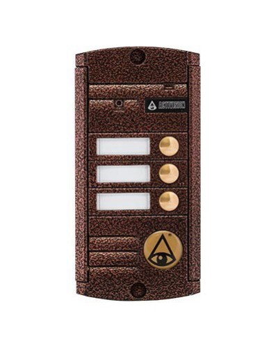 Видеопанель вызывная накладная цветная на 3 абонента с Proxy-считывателем Activision AVP-453 Proxy (PAL, антик) в Орле Вызывные видеопанели малоабонентные Pintop.ru