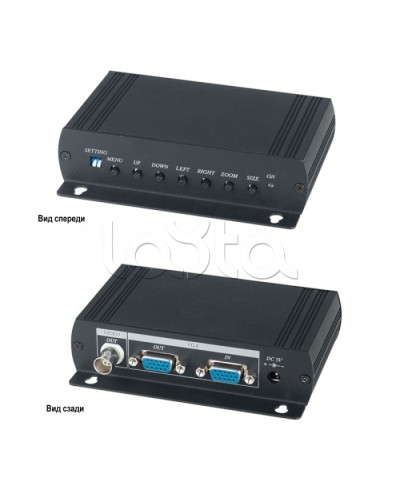 Преобразователь VGA- видеосигнала в аналоговый видеосигнал SC&T VC01 в Орле Видеоусилители, Модуляторы, Делители Pintop.ru