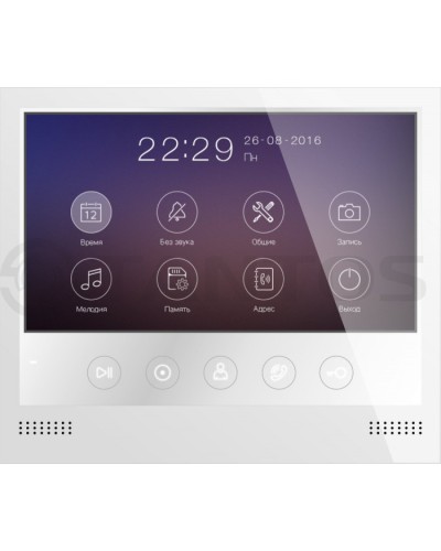 Монитор цветного видеодомофона формата AHD с сенсорными кнопками и возможностью записи фото или видео по вызову на microSD карту Tantos Selina HD M в Орле Абонентские видеоустройства Pintop.ru