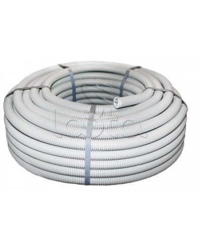 Труба гофр.ПВХ тяжелая с протяжкой d20 мм (100 м) серая EKF-Plast (tg-z-20-t) в Орле Труба гофрированная Pintop.ru