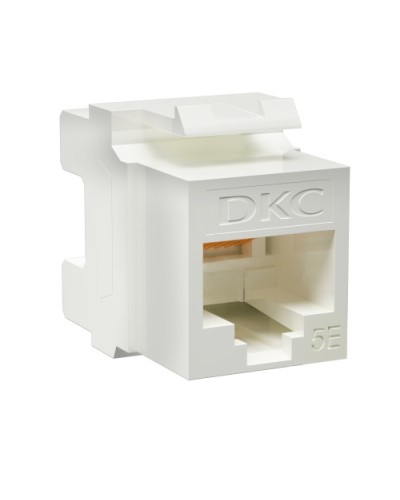 Модуль Keystone RJ45 CAT5E неэкранированный, 180 градусов, белый (форм-фактор A10) DKC RNK5EU180WH в Орле Модули Keystone Pintop.ru