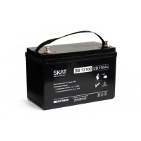 Бастион SKAT SB 12100 АКБ свинцово-кислотная тип AGM 12V 100Ач Iзар.30А, клеммы под болт М6
