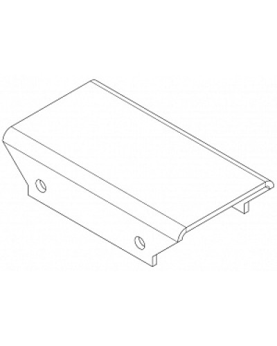 Накладка прямая верхнаяя PERCo-MB-16.3 в Орле Дополнительное оборудование для СКУД Pintop.ru