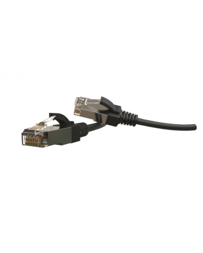 Патч-корд S/FTP Hyperline (PC-LPT-SFTP-RJ45-RJ45-C6-3M-LSZH-BK) в Орле Патчкорды (медные) Pintop.ru