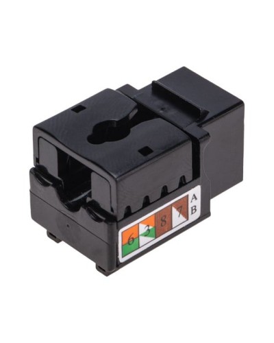 Модуль Keystone Jack RJ-45(8P8C), UTP неэкранированный, CAT 6, тип 90 градусов, черный REXANT PRO 02-0255 в Орле Модули Keystone Pintop.ru