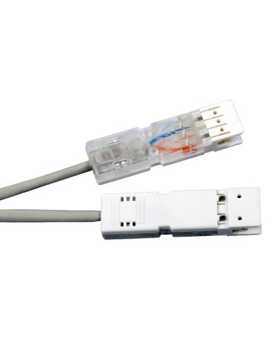 Патч-корд 110 тип-110 тип, 2 пары, Cat.5, LSZH, 2 м серый Hyperline PC-110-110-2P-C5-2M-LSZH-GY в Орле Патч-корды и пигтейлы Pintop.ru