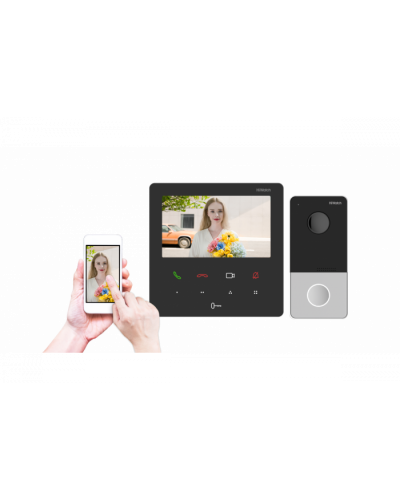 Комплект IP видеодомофона HiWatch DS-D200IKWF в Орле Комплекты домофонов Pintop.ru