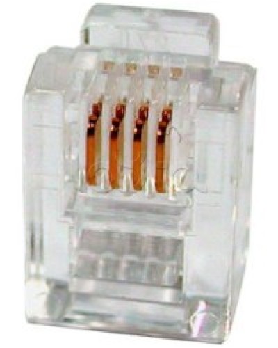 Разъем телефонный RJ11 (6P4C) Cabeus в Орле Коннекторы и разъемы Pintop.ru