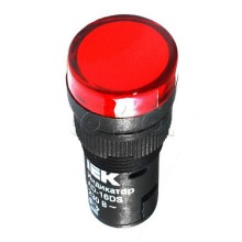 Лампа AD16DS LED матрица d16мм красный 230В AC IEK (BLS10-ADDS-230-K04-16)