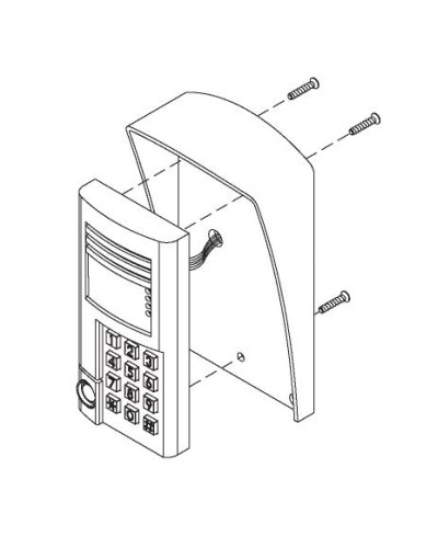 Комплект монтажный для блоков вызова БВД-SM100х, БВД-341х, БВД-402х, БВД-404х Vizit МК-341 в Орле Аксессуары для многоабонентных систем Pintop.ru