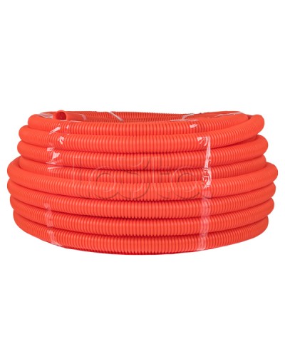 Труба гофр. ПНД с протяжкой d32 мм (50 м) оранжевая EKF-Plast (tpnd-32-o) в Орле Труба гофрированная Pintop.ru