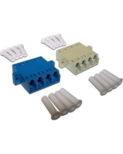 Адаптер оптический LC, SM/APC, корпус SC дуплекс, квадро LANMASTER LAN-4LCS-AM-APC в Орле Коннекторы Pintop.ru