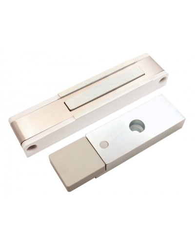 Электромагнитный замок с датчиком состояния двери ALeko ALM-150P (12В белый) в Орле Электромагнитные замки Pintop.ru