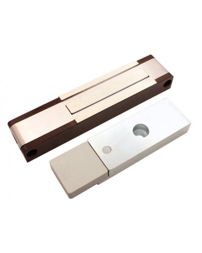 Электромагнитный замок с датчиком состояния двери ALeko ALM-150P (24В коричневый) в Орле Электромагнитные замки Pintop.ru