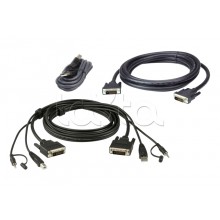 Комплект кабелей USB, DVI-D Dual Link, Dual Display для защищенного KVM-переключателя (1.8м) ATEN 2L-7D02UDX3