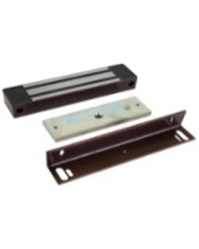 Электромагнитный замок AccordTec ML-400 KB с уголком, цвет коричневый в Орле Электромагнитные замки Pintop.ru